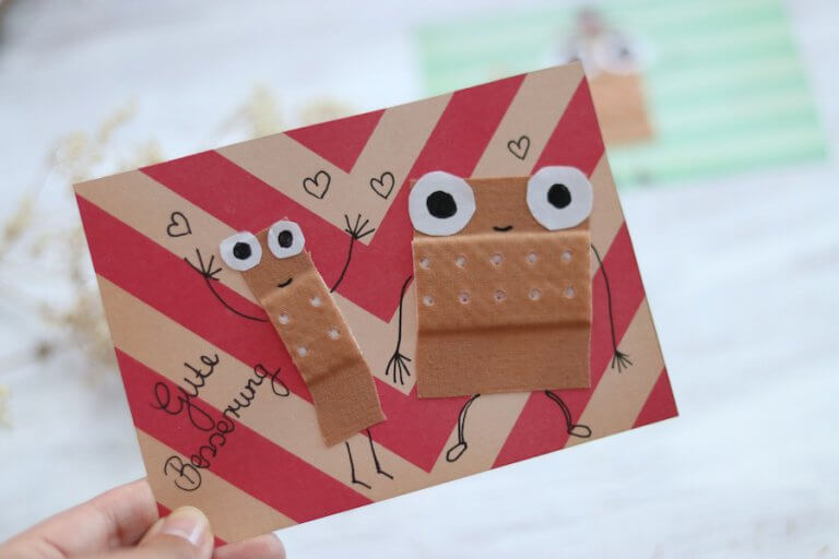 DIY: Gute Besserungs-Karte für Kinder › vertbaudet Blog - Ein Familien