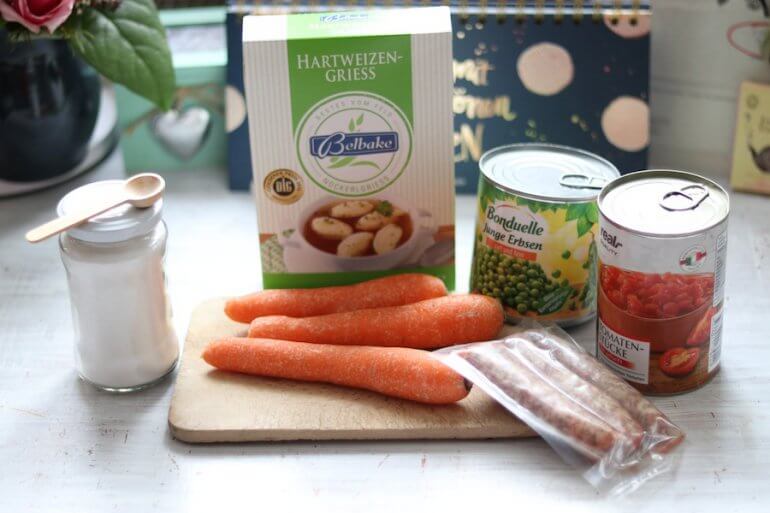 Französische Küche: Couscous für Kinder mit Karotten, Erbsen und ...